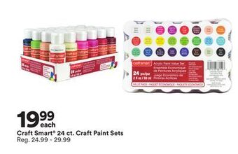 Michaels Craft smart 24 ct. craft paint sets offer