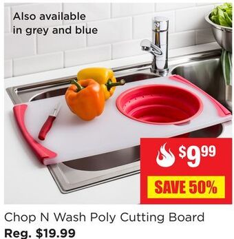 Kitchen Stuff Plus Chop n wash poly cutting board offer