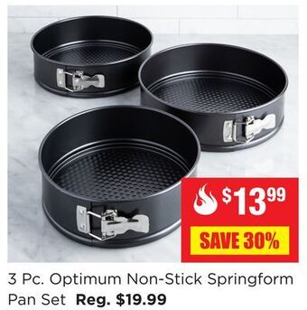 Kitchen Stuff Plus 3 pc. optimum non-stick springform pan set offer