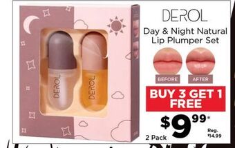Showcase Derol day & night natural lip plumper set offer