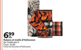 Michaels Rubans et maille d'halloween offer