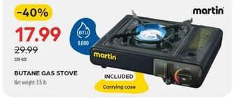 Pronature Butane gas stove offer
