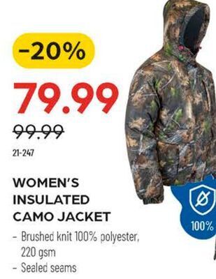 Pronature Women's insulated camo jacket offer