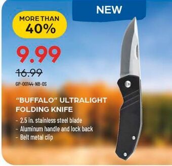 Pronature Buffalo ultralight folding knife offer