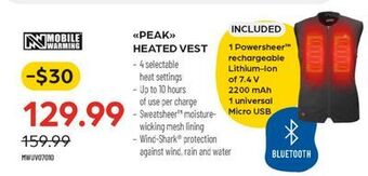 Pronature Peak heated vest offer