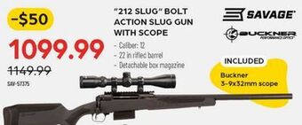 Pronature 212 slug bolt action slug gun with scope offer