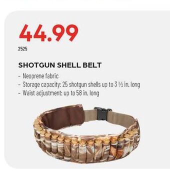 Pronature Shotgun shell belt offer