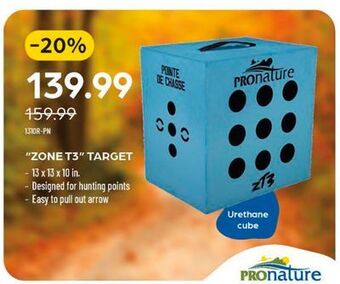 Pronature Zone t3 target offer