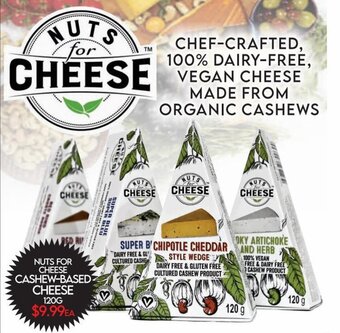 Fiesta Farms NUTS FOR CHEESE CASHEW-BASED CHEESE 120G offer