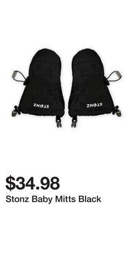 Well Stonz baby mitts black offer