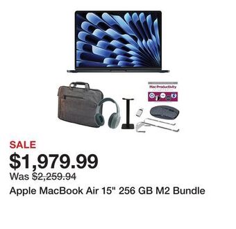 TSC Stores Apple macbook air 15 256 gb m2 bundle offer