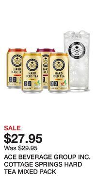 The Beer Store Ace beverage group inc. cottage springs hard tea mixed pack offer
