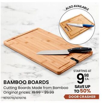 Stokes Bamboo boards offer