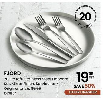 Stokes 20-pc 18/0 stainless steel flatware set offer