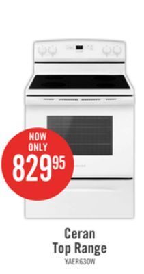 The Brick Amana 4.8 cu. ft. freestanding electric range yaer6303mfw offer