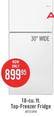 The Brick Amana 18 cu. ft. top-freezer refrigerator art318ffdw offer