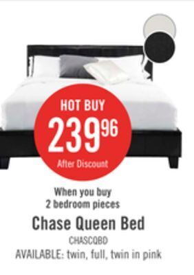 The Brick Chase queen bed - brown offer