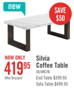The Brick Silvia coffee table offer