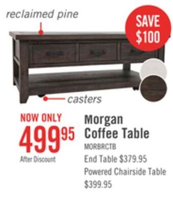 The Brick Morgan coffee table - brown offer