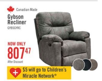 The Brick Gybson glider recliner - grey offer