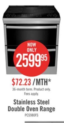 The Brick Profile 6.7 cu. ft. electric true european convection electric range with wifi, no-preheat air fry and self clean racks offer