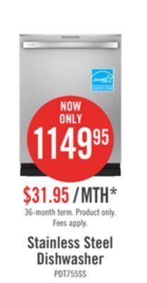 The Brick Profile ultrafresh system dishwasher with microban and dry boost offer