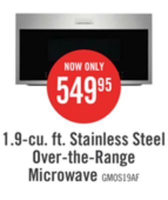 The Brick Frigidaire gallery 1.9 cu. ft. over-the-range microwave with sensor cook - gmos1964af offer