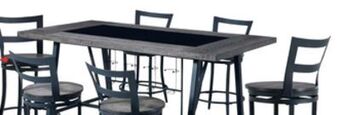 The Brick Lars 7-piece counter-height dining package offer
