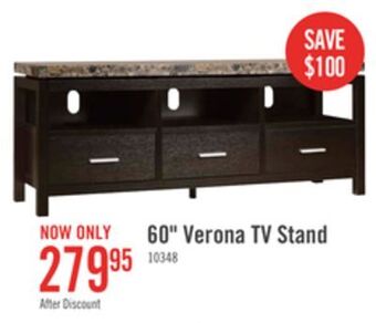 The Brick Verona 60 tv stand offer