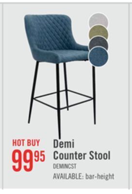 The Brick Demi counter-height stool - navy offer