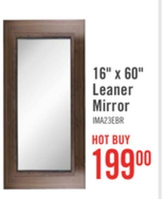 The Brick 16 x 60 leaner mirror offer