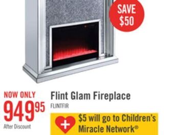The Brick Flint glam fireplace offer