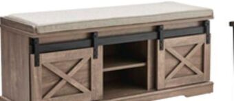 The Brick Gavin bench with shoe storage offer