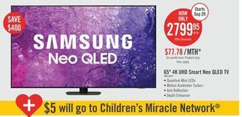 The Brick Samsung 65 qn90c 4k neo qled tv offer