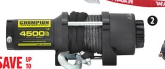 Canadian Tire Champion 4500-lb synthetic rope winch kit offer