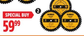 Canadian Tire Dewalt 10 circular saw blades, 3-pk offer