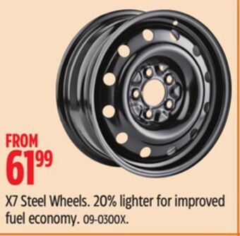 Canadian Tire X7 steel wheels offer