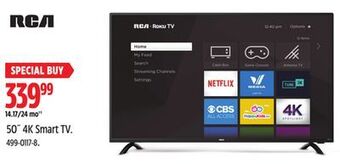 Canadian Tire Rca 50 4k smart tv offer