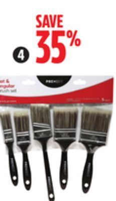 Canadian Tire Premier mixed paint brushes, 5-pk offer
