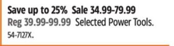 Canadian Tire Selected black + decker power tools offer