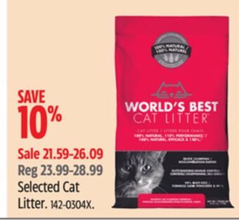 Canadian Tire World's best cat litter selected cat litter offer