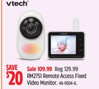 Canadian Tire Vtech rm2751 remote access fixed video monitor offer