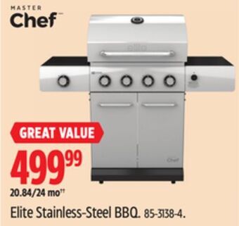 Canadian Tire Master chef elite stainless-steel bbq offer