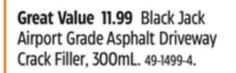 Canadian Tire Black jack airport grade asphalt driveway crack filler, 300ml offer