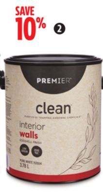 Canadian Tire Premier clean interior paint offer