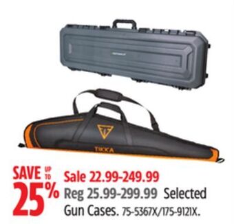 Canadian Tire Huntshield selected gun cases offer