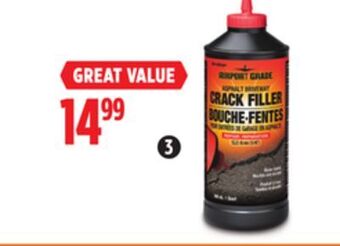 Canadian Tire Black knight asphalt driveway crack filler, 946ml offer