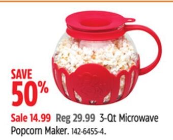 Canadian Tire 3-qt microwave popcorn maker offer