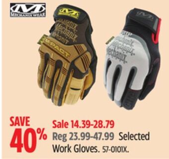 Canadian Tire Md selected work gloves offer