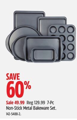 Canadian Tire Master chef non-stick metal bakeware set offer
